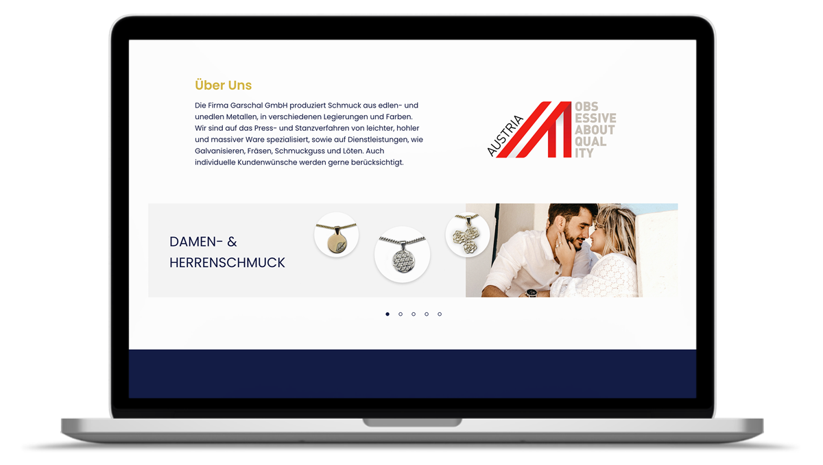 Webdesign Schmuckmanufaktur Garschal
