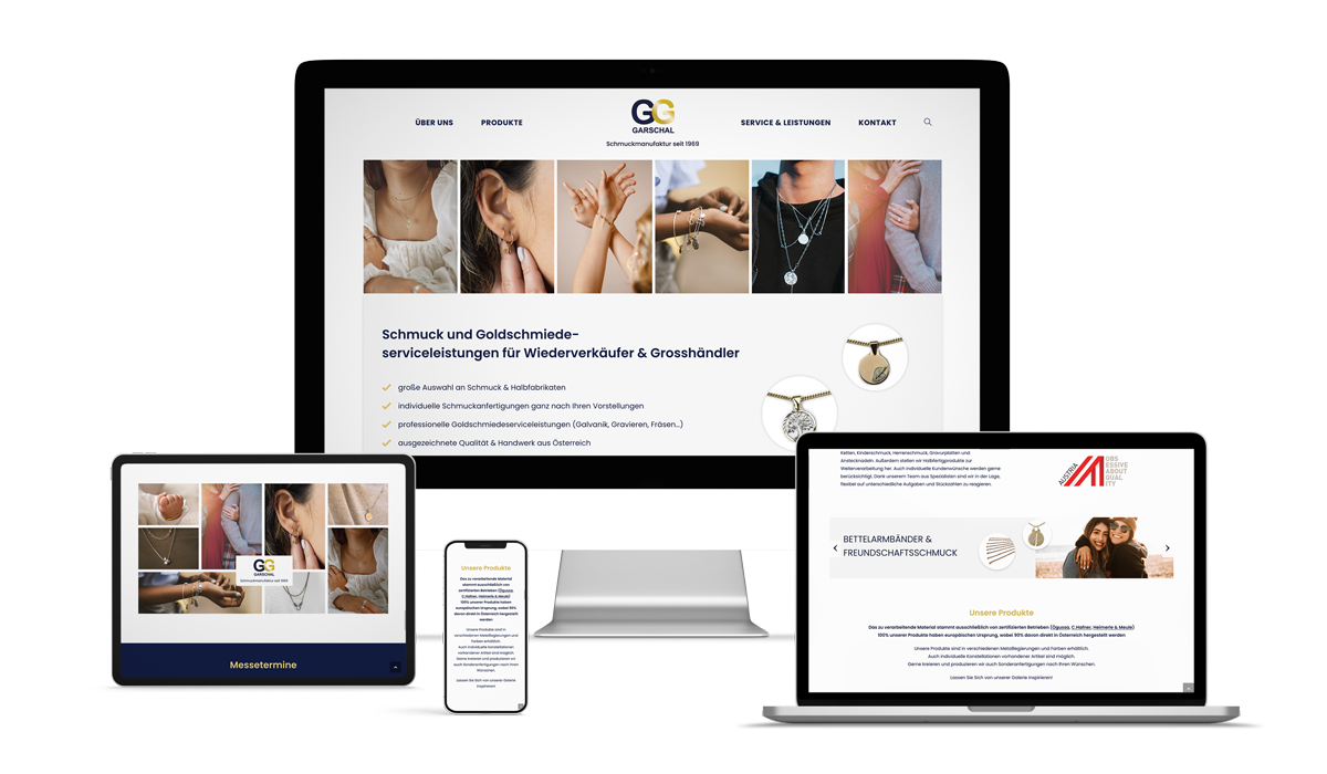 Webdesign Schmuckmanufaktur Garschal