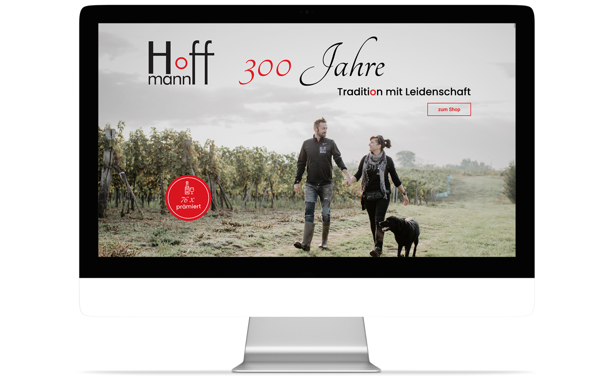 Webdesign Weingut Hoffmann