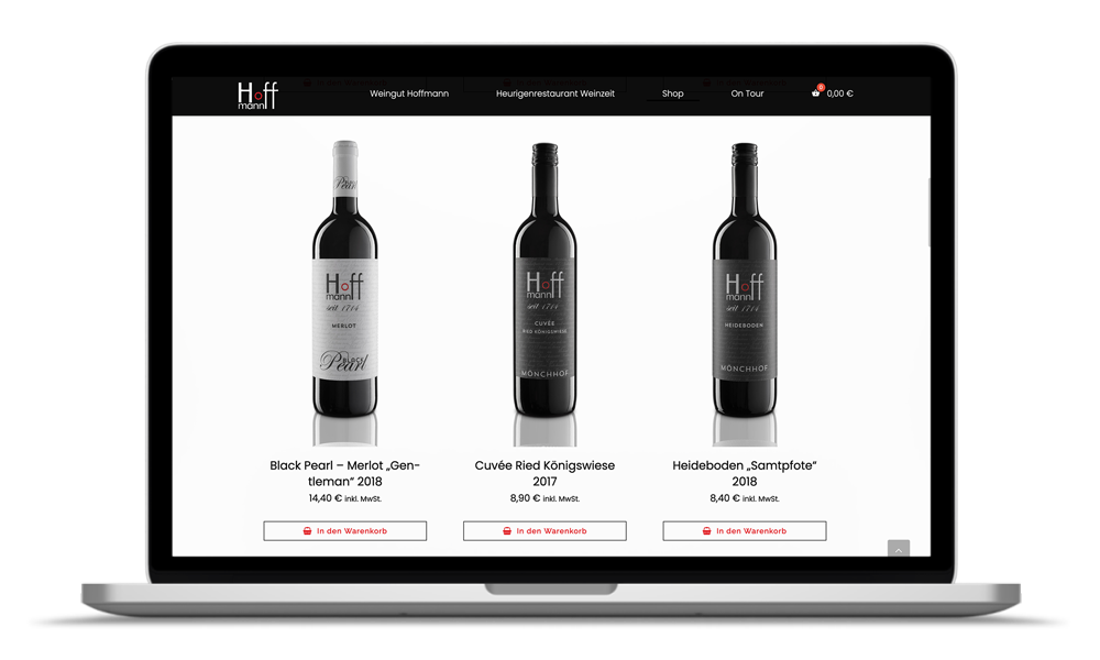 Webdesign Weingut Hoffmann